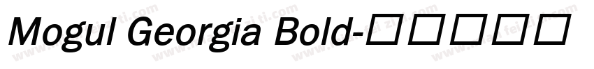 Mogul Georgia Bold字体转换